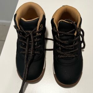 Kids Black and Tan Boots